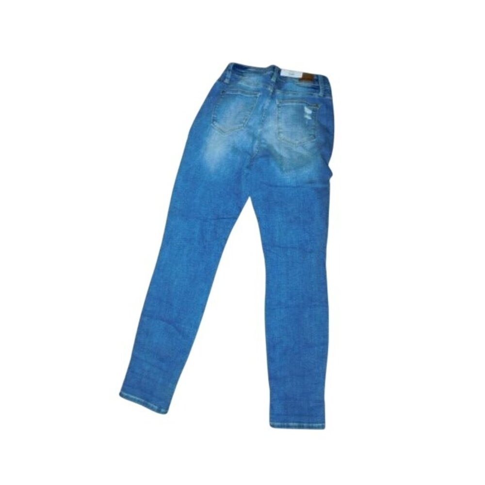Judy Blue Size 3 /26 Boyfriend Fit STRETCH Distressed Denim Jeans NWT - Picture 2 of 2